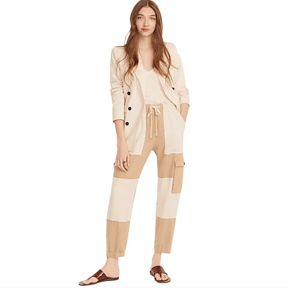 J. Crew Pants - JCrew Two-Tone Linen Blend Cargo Pants_8